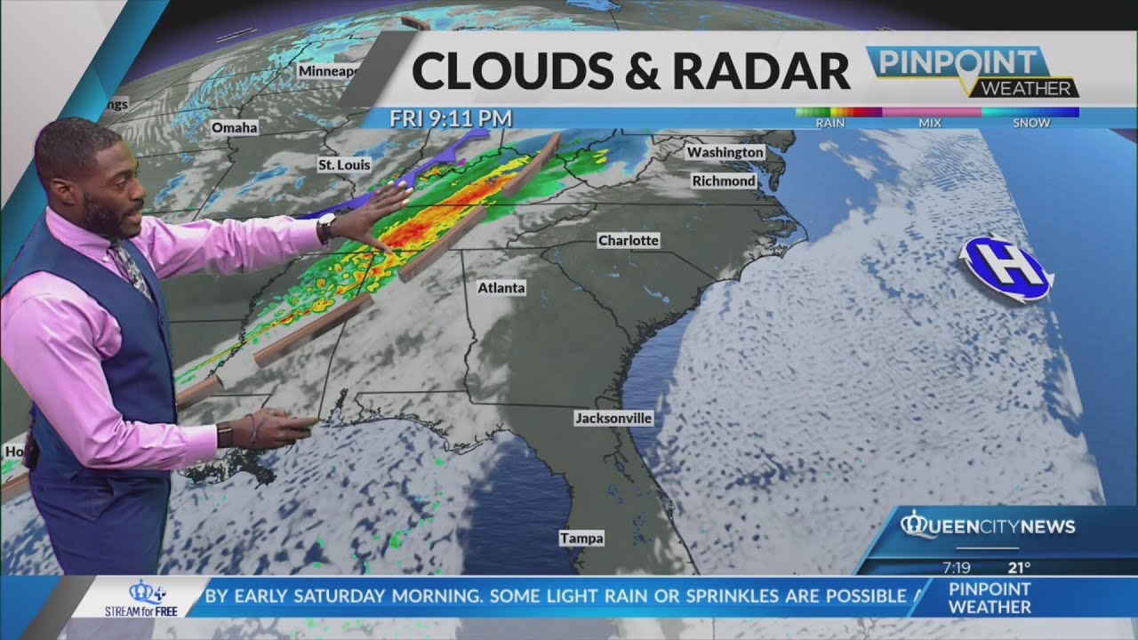 Cold snap continues in Charlotte, wintry mix possible Sunday