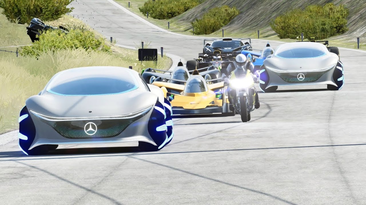Asurada AKF-0/G Madman vs Concept Hypercars vs Superbike vs F1 Racing Cars at Old SPA