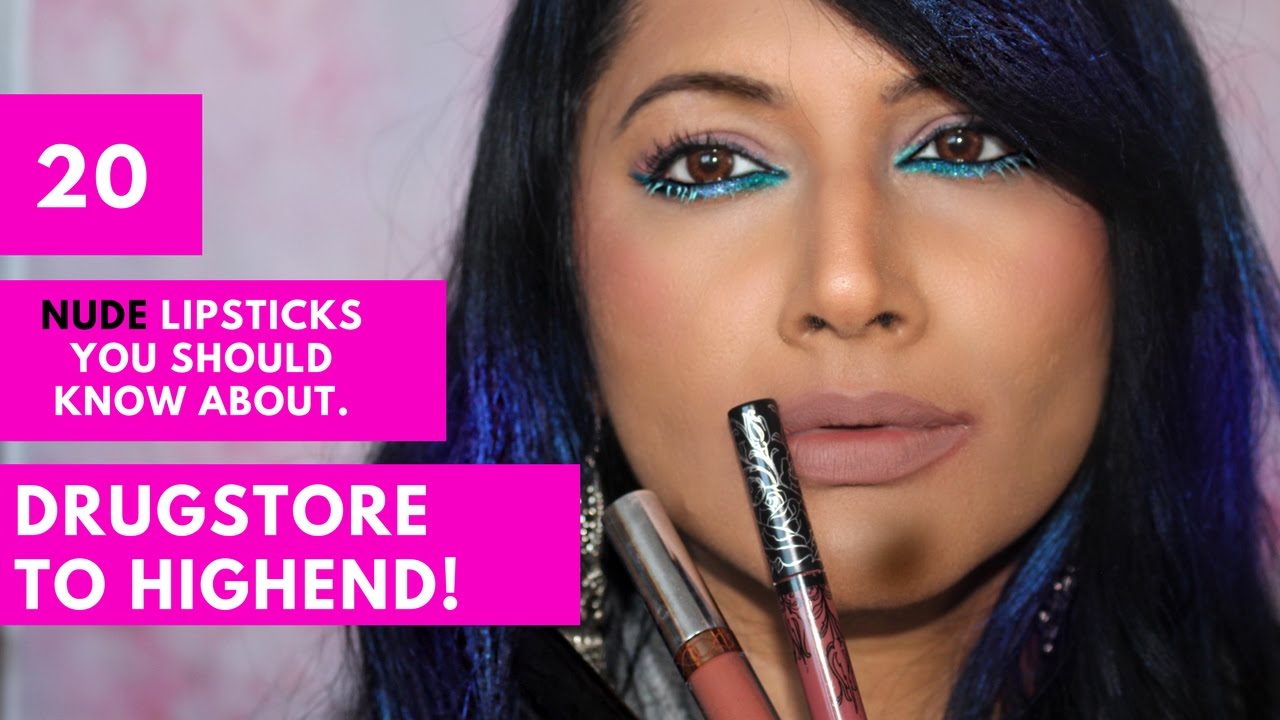 TOP NUDE LIPSTICKS FOR INDIAN /BROWN/OLIVE/TAN SKIN. REVIEW + SWATCH + lipstick tutorial