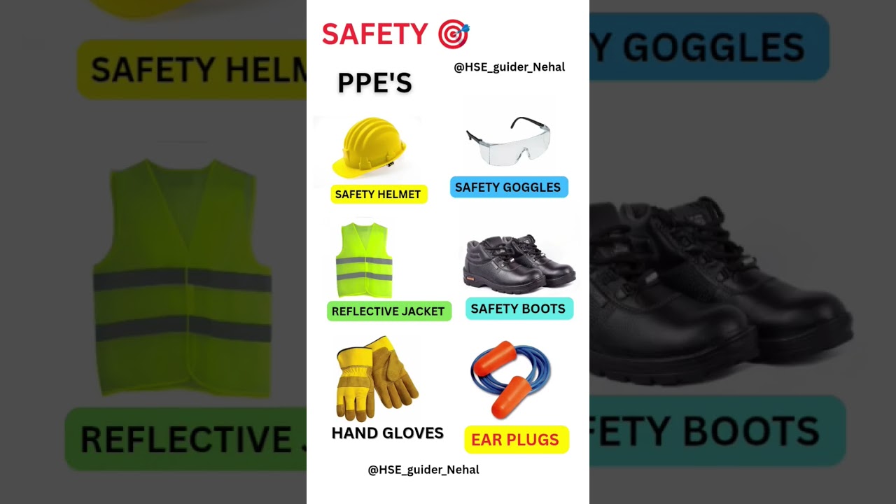 PPE'S (PERSONAL PROTECTIVE EQUIPMENT)#hse #safety#important #ppes #hazard #electrical #facts#shorts.