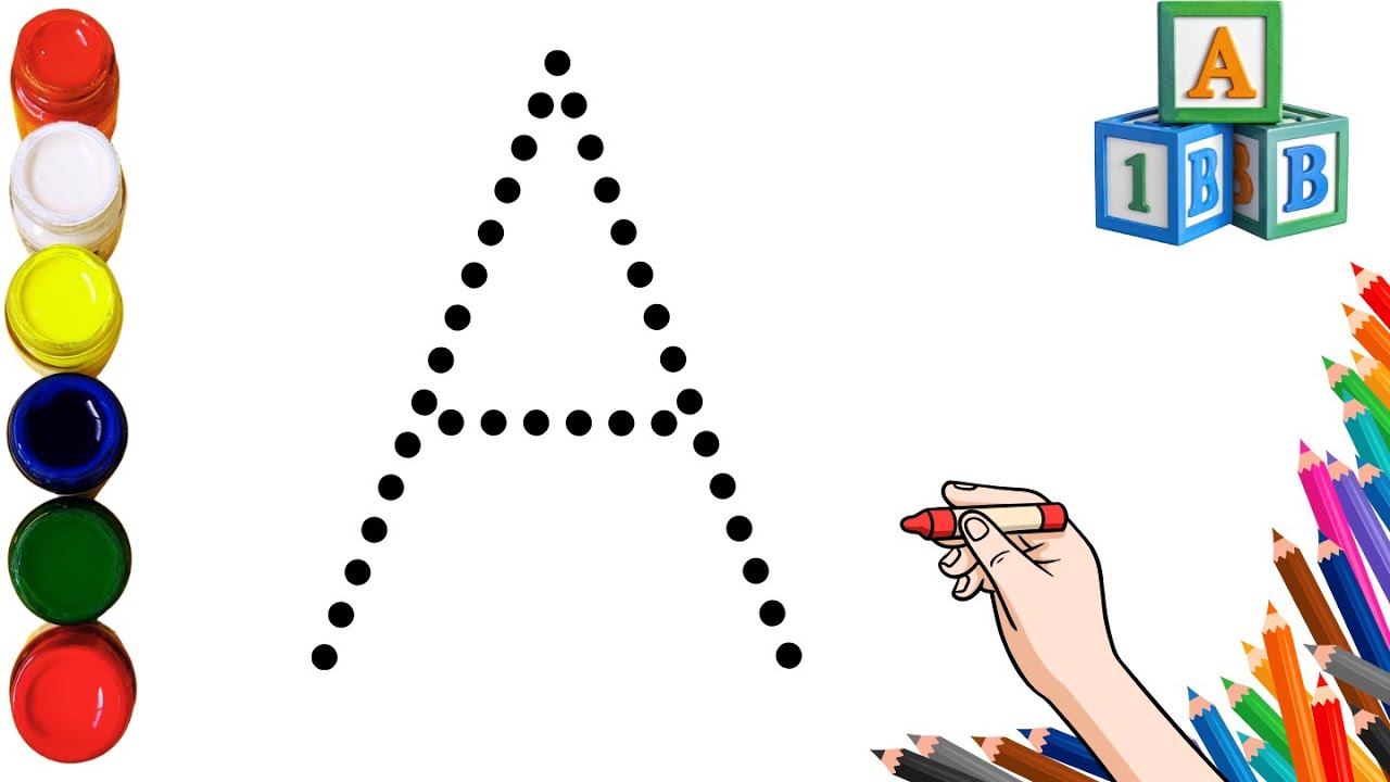 Kids rhymes| A to Z| collection for writing along dotted lines for toddler |Alphabet| ABCD| day28 p1