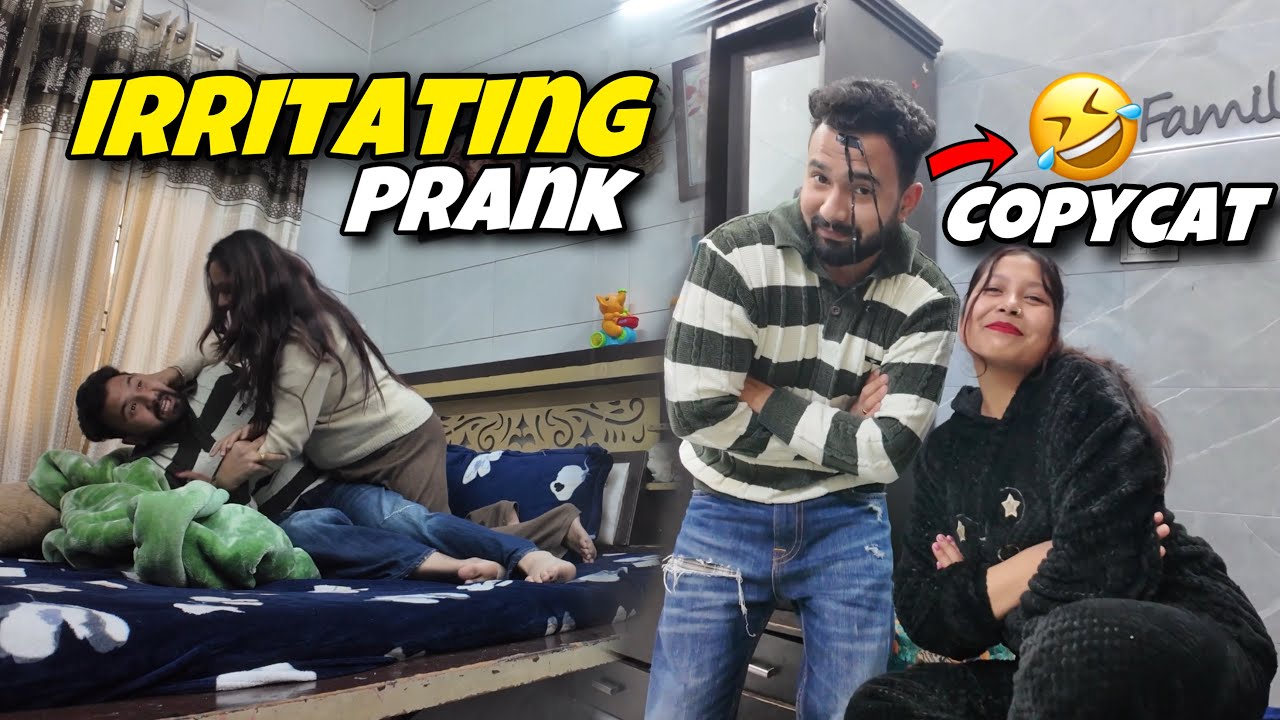 Irritating prank on wife || Ghar me aya Earthquake 🤣 || jeet thakur pranks #couplepranks