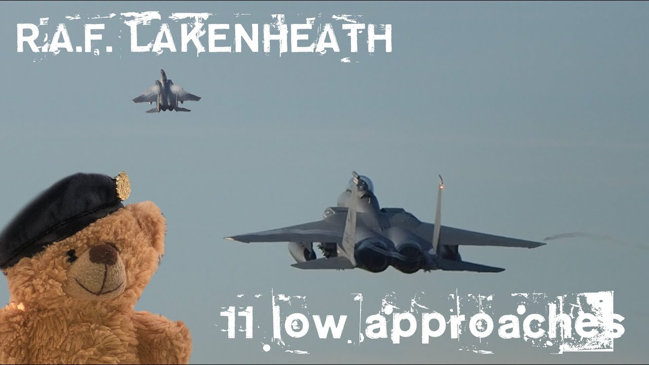Wow, what a rush! The Adrenaline of ELEVEN F-15's LOW APPROACH vapour & spluffage | RAF LAKENHEATH