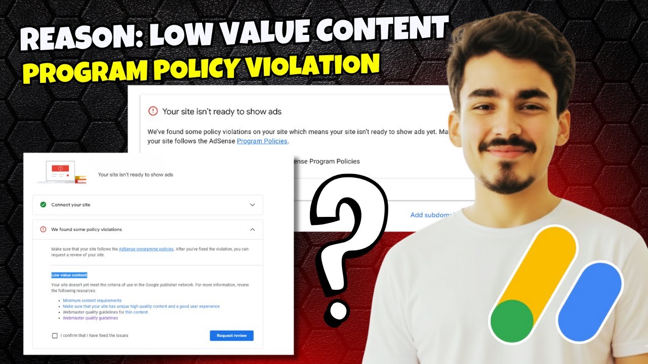Fix Low Value Content & Policy Violation in Google AdSense | Get AdSense Approval 2025
