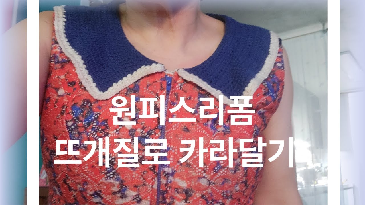 은퇴후행복한삶-원피스에 카라달기 완성