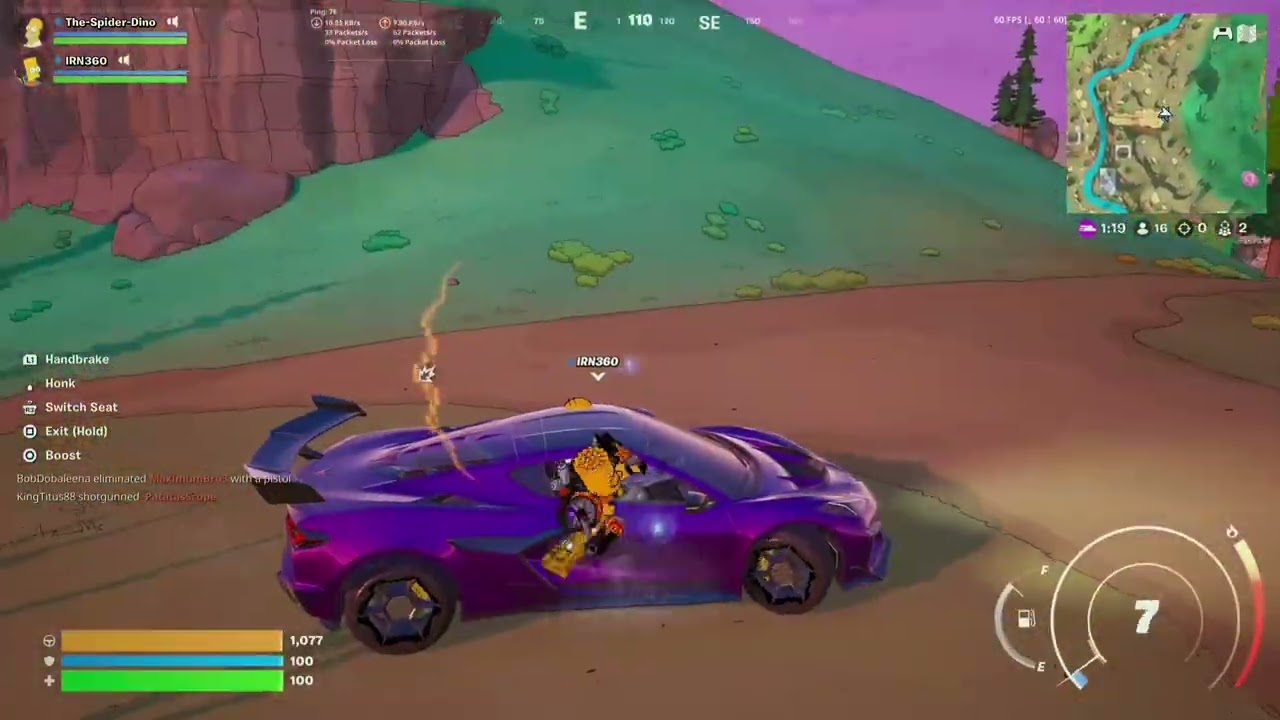 Gameplay de la temporada de los simpsons (Fortnite)