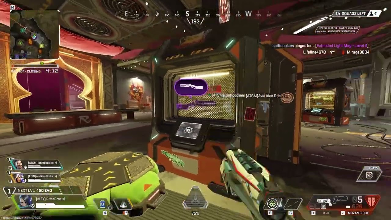 I was threatened with a jump pad in Apex Legends