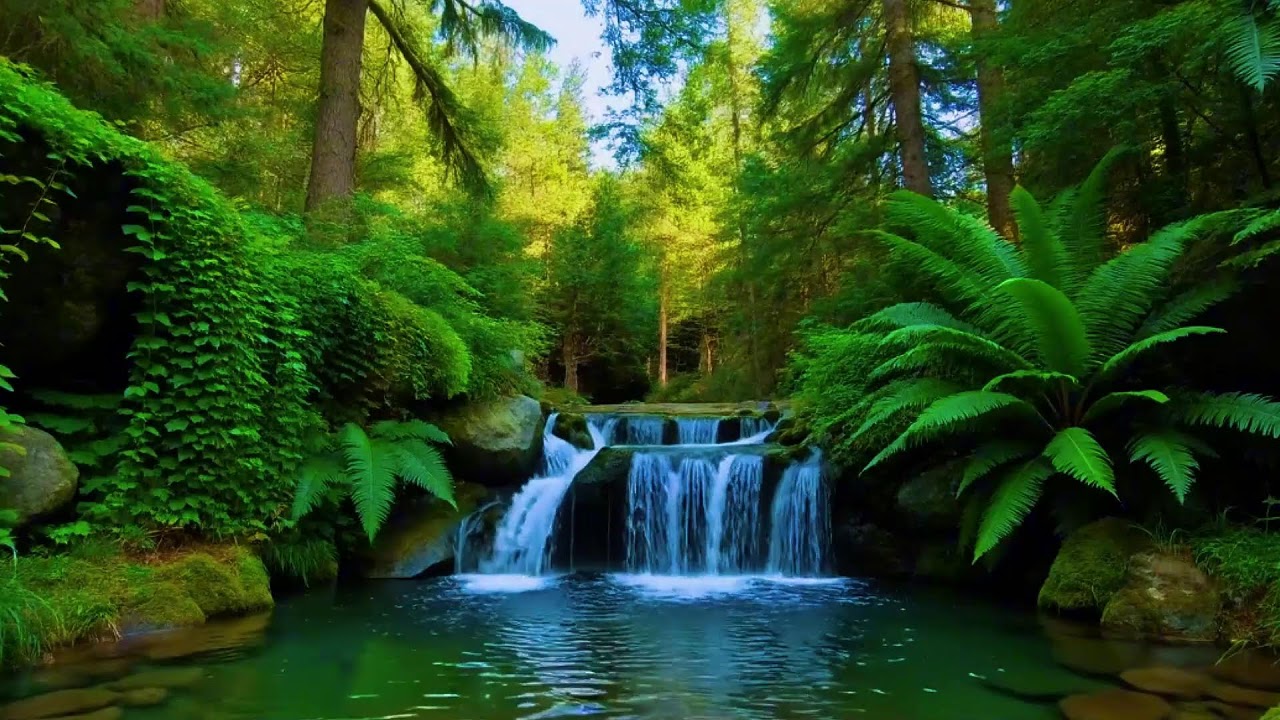 Calm River with Birdsong Soundscape for Focus
