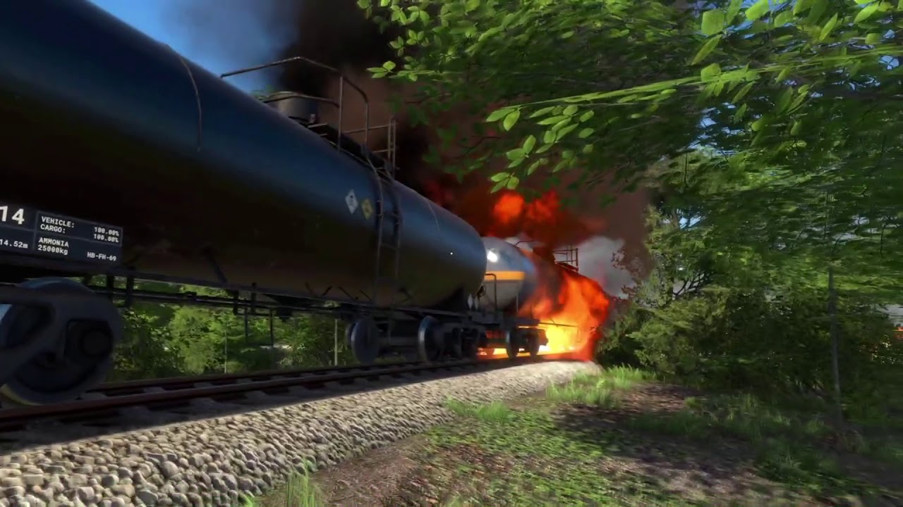 What Happens When You Derail High Explosive Cargo In Derail Valley