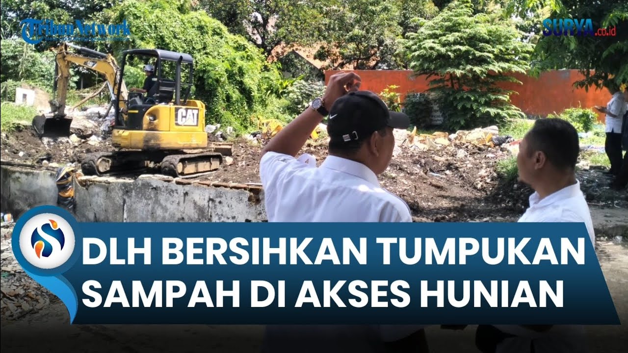 DLH SURABAYA BERSIHKAN TUMPUKAN SAMPAH Di Akses Hunian Warga. Lenyapkan Jemuran & Tumpukan Gerobak