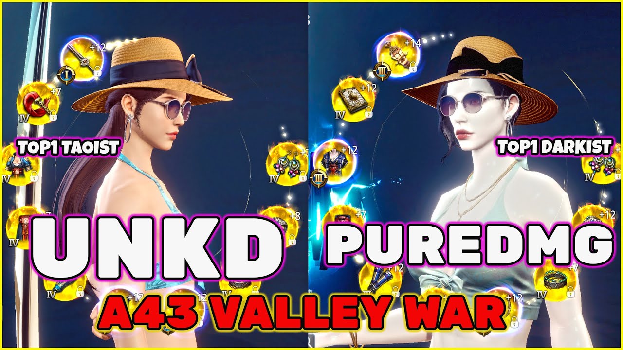 UNKD VS PURE DMG TOP1 DARKIST VS TOP1 TAOIST AT  A43 VALLEY WAR | FFAM VS HOFR | MIR4