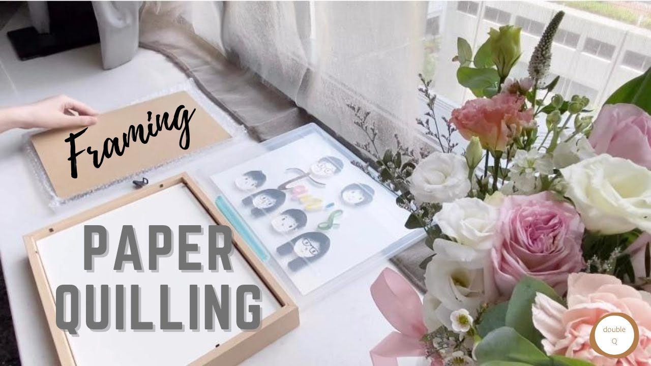 Preserving  a Paper Quilling Art - How I frame a quilling piece