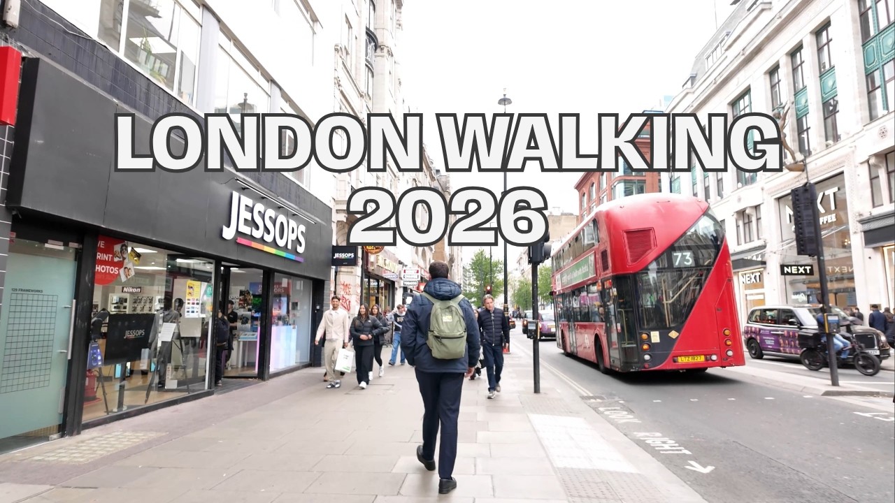 London Walking Tour 🇬🇧  Good Friday Easter 2026  Tottenham Court Road&rarr; Oxford Circus&rarr;Edgware Road 4K