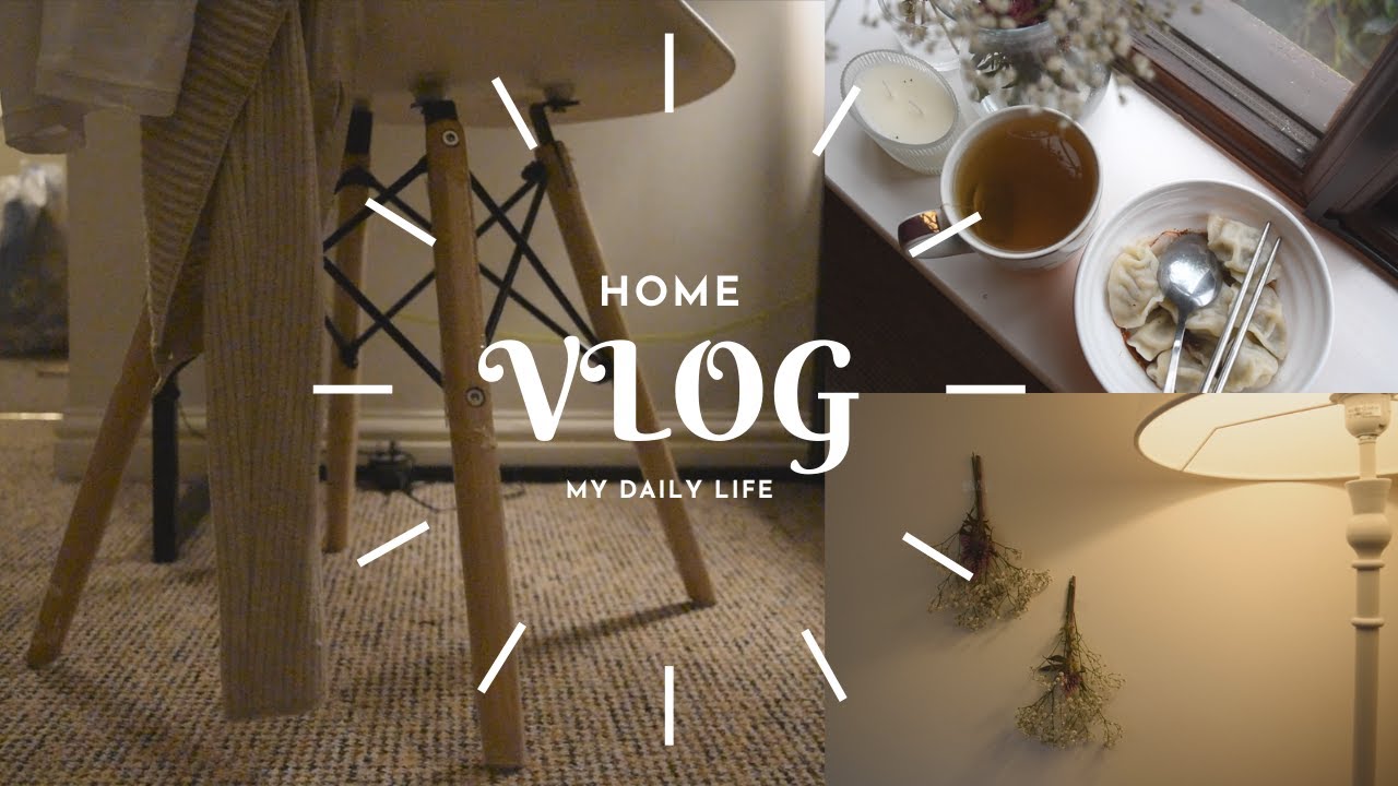 University student living alone | Aesthetic Home Vlog 🏠 | chill, cooking, eating, home decor