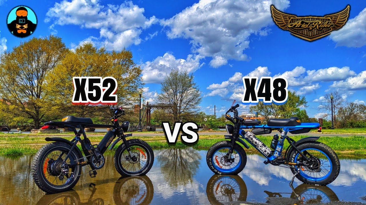 Races & Full send Drone chases! ✪ Ariel Rider 52V X-Class vs 48V X-Class ✪ X52 top speed test!