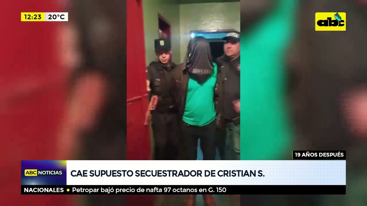 Cae supuesto secuestrador de Cristian Schaerer, 19 años después