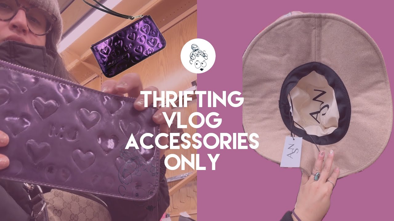 Thrift Store Vlog Accessories Only on New Years Day #fashionreseller #thrifting 