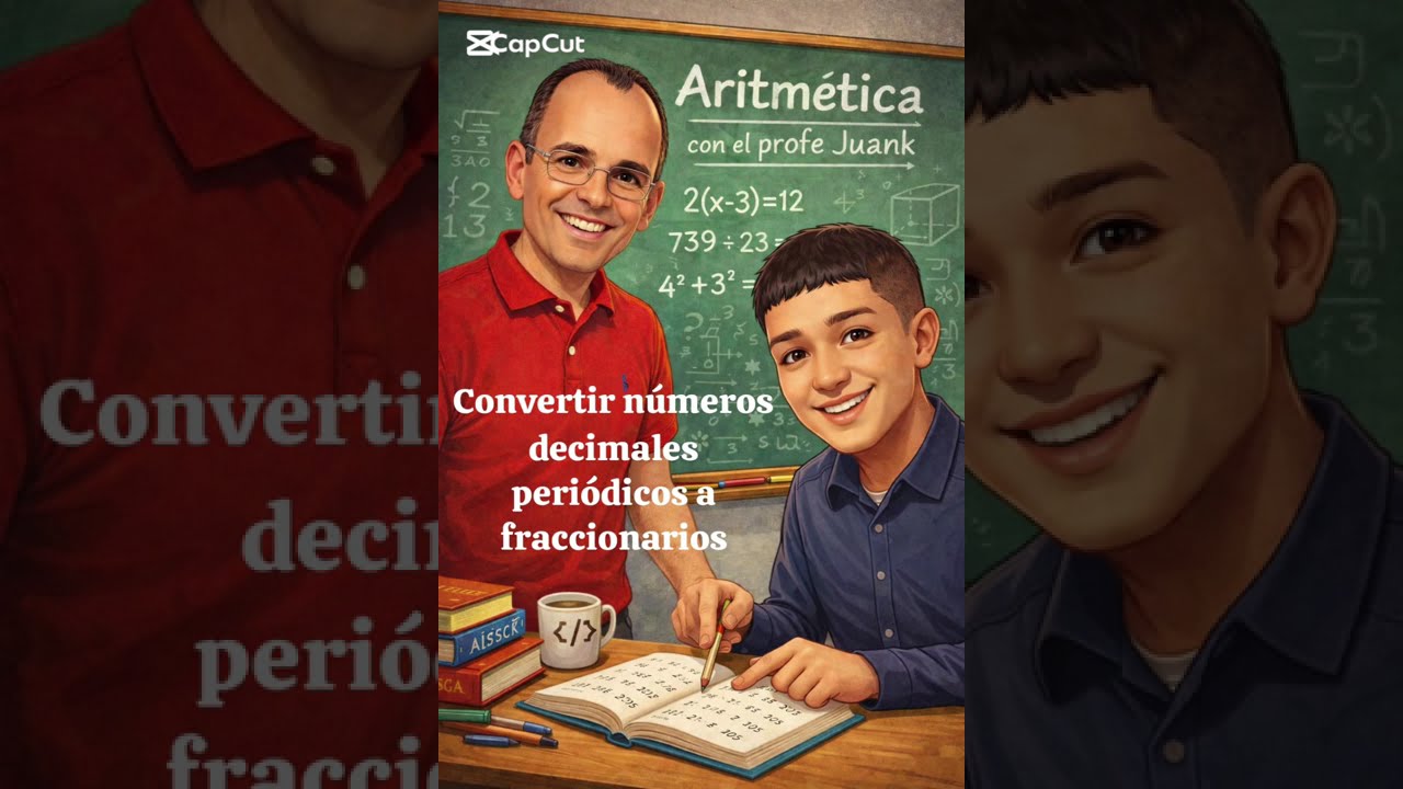 Convertir números decimales periódicos a fraccionarios - Aritmética