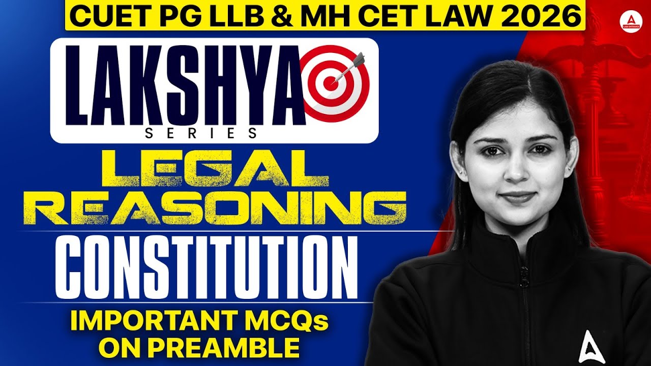 CUET PG LLB Legal Reasoning | Constitution Important MCQs On Preamble | MHCET Law 2026