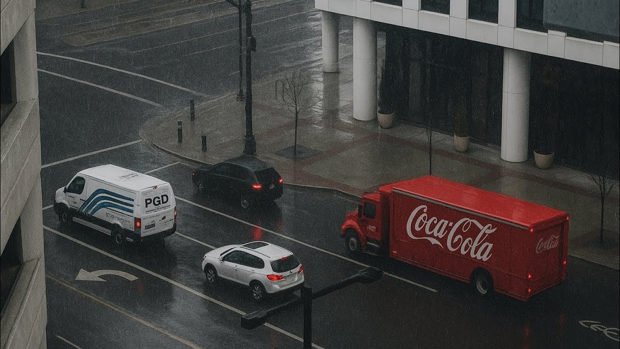 Open Window ASMR . Rainy Road . Traffic Sounds. 