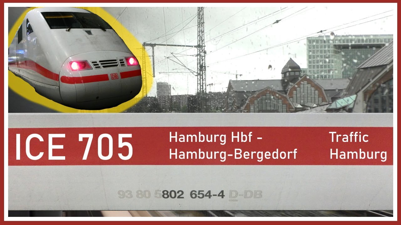 [SOUND] Im ICE 1 von Hamburg Hbf nach Bergedorf - Traffic Hamburg