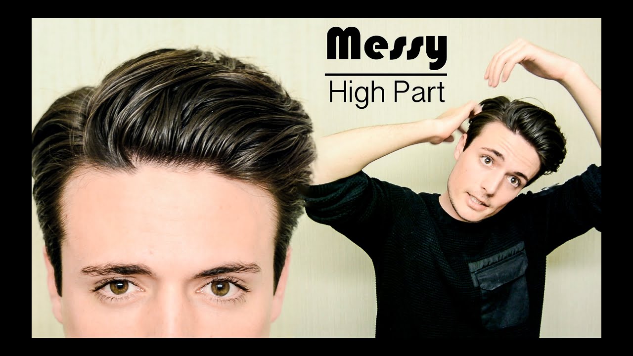 Messy High Part Hairstyle | Quick & Easy Mens Hair Tutorial
