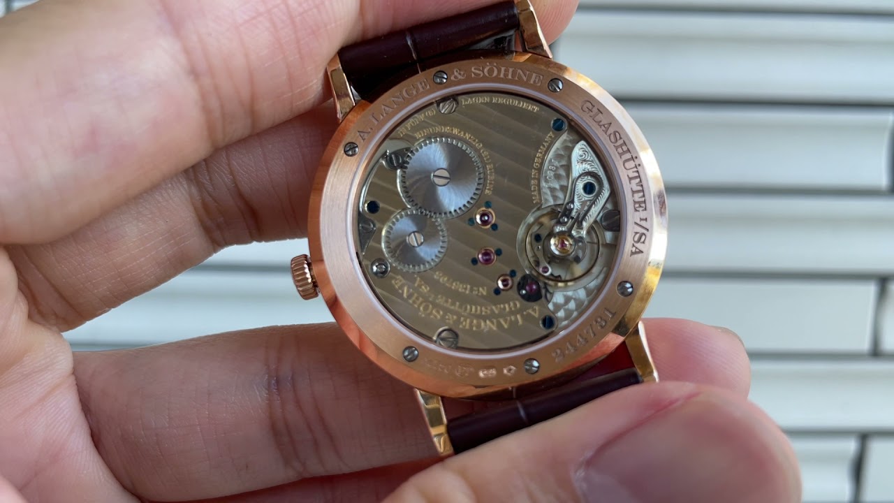 第444集 手錶中的碧咸/德國錶皇朗格A. Lange & Söhne Saxonia Thin Rose Gold /闡述德國錶基本結構