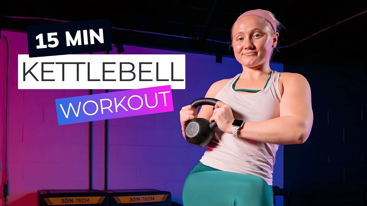 15 Minute Full Body Kettlebell Workout | Beginner Friendly Strength