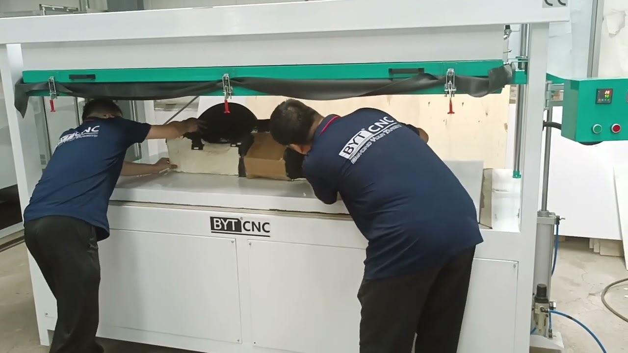 Car Dashboard Leather Wrapping Machine – Full Vacuum Forming Process Demonstration