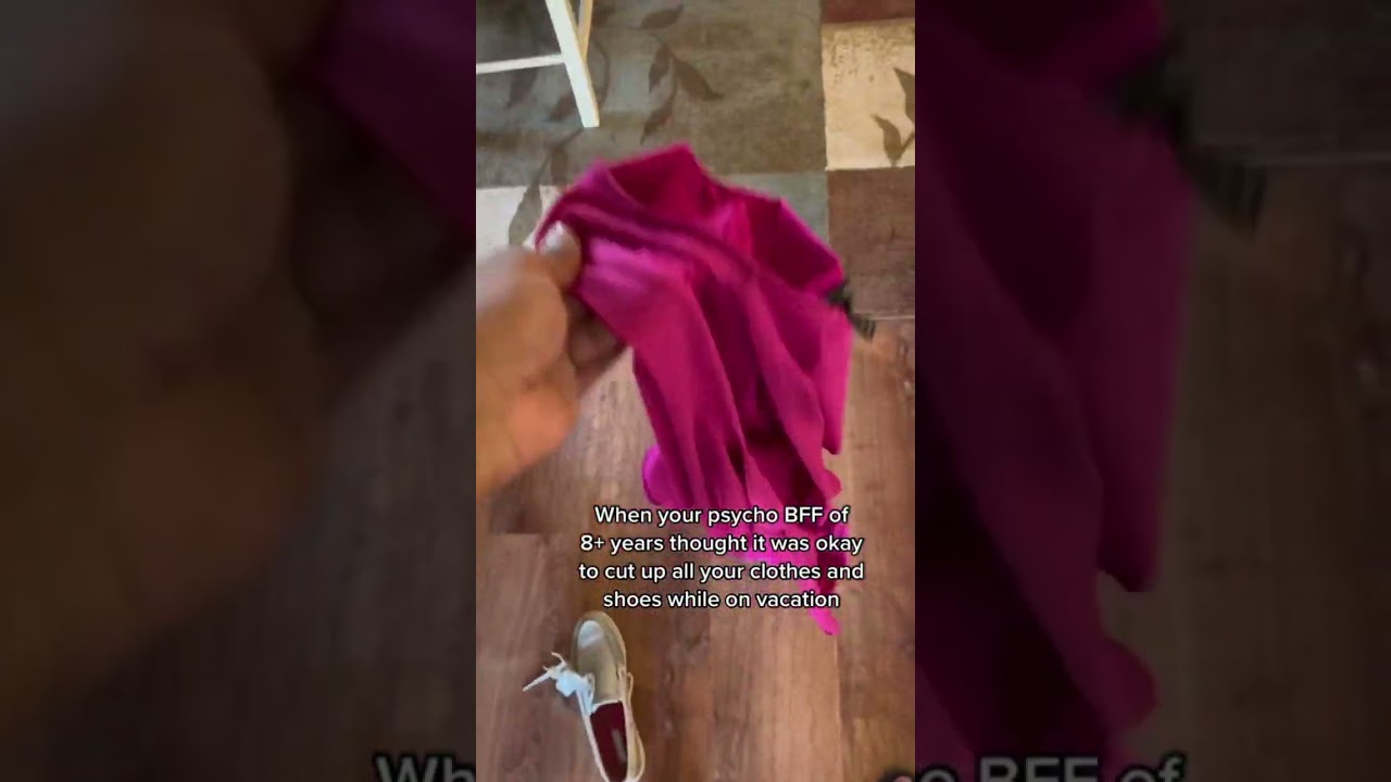 MY crazy Ex BFF destroyed all my clothes. #toxicfriend #fakefriend #shorts