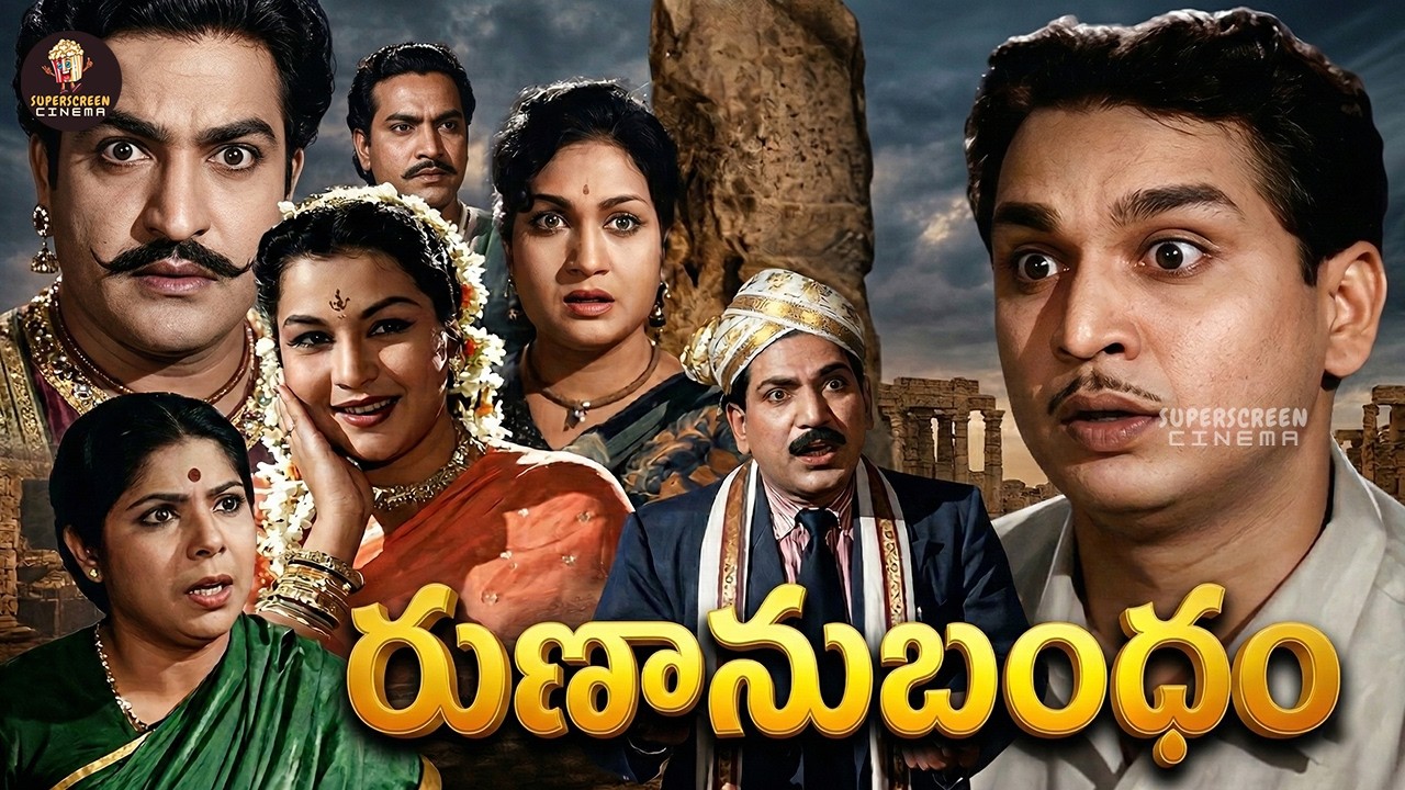Akkineni Nageswara Rao Super Hit Classic Movie | Runanubandham Full HD | Anjali Devi