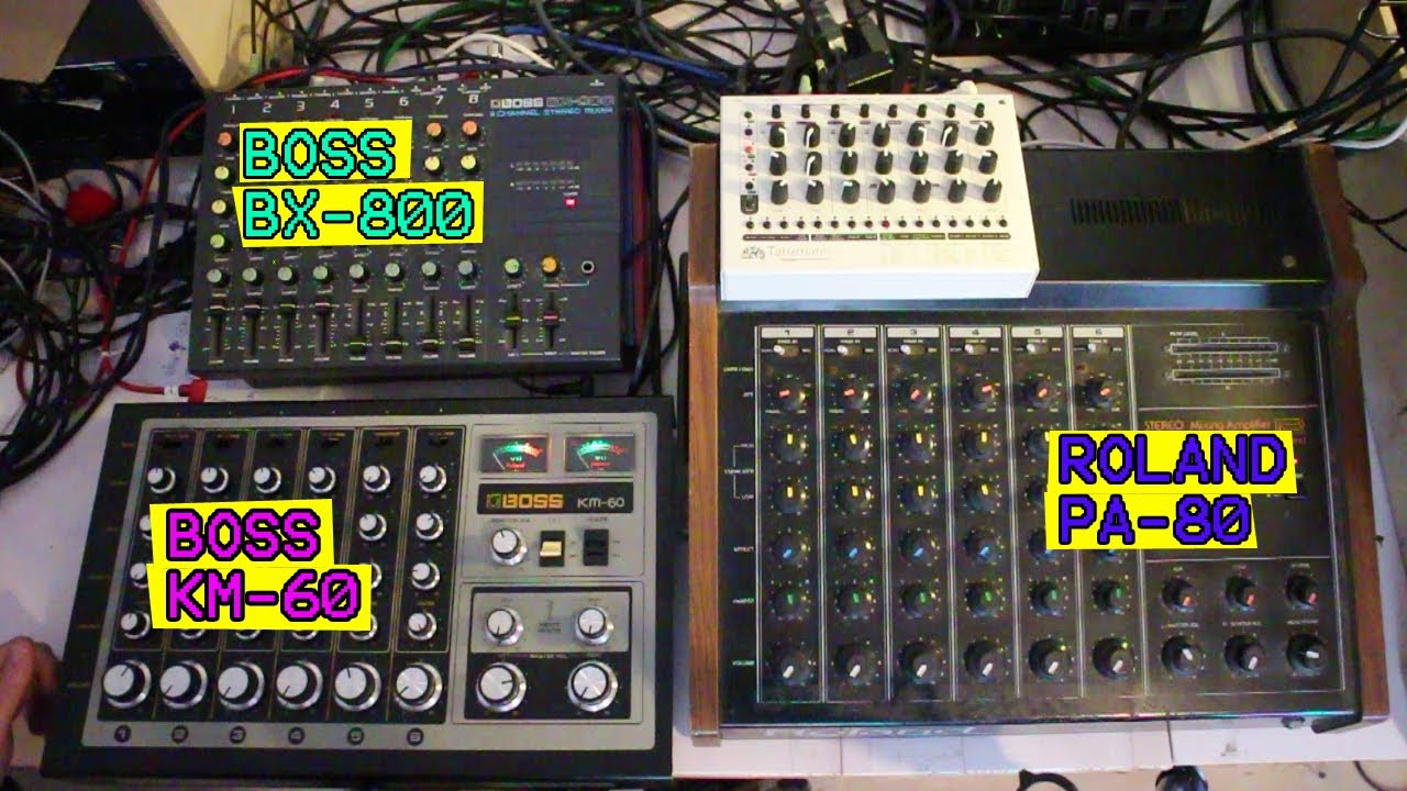 BOSS KM 60 vs Roland PA 80 vs BOSS BX 800