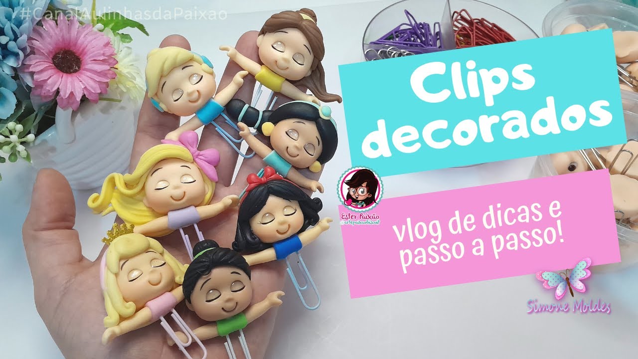 Clipe decorado Vlog de dicas e passo a passo manual Elsa