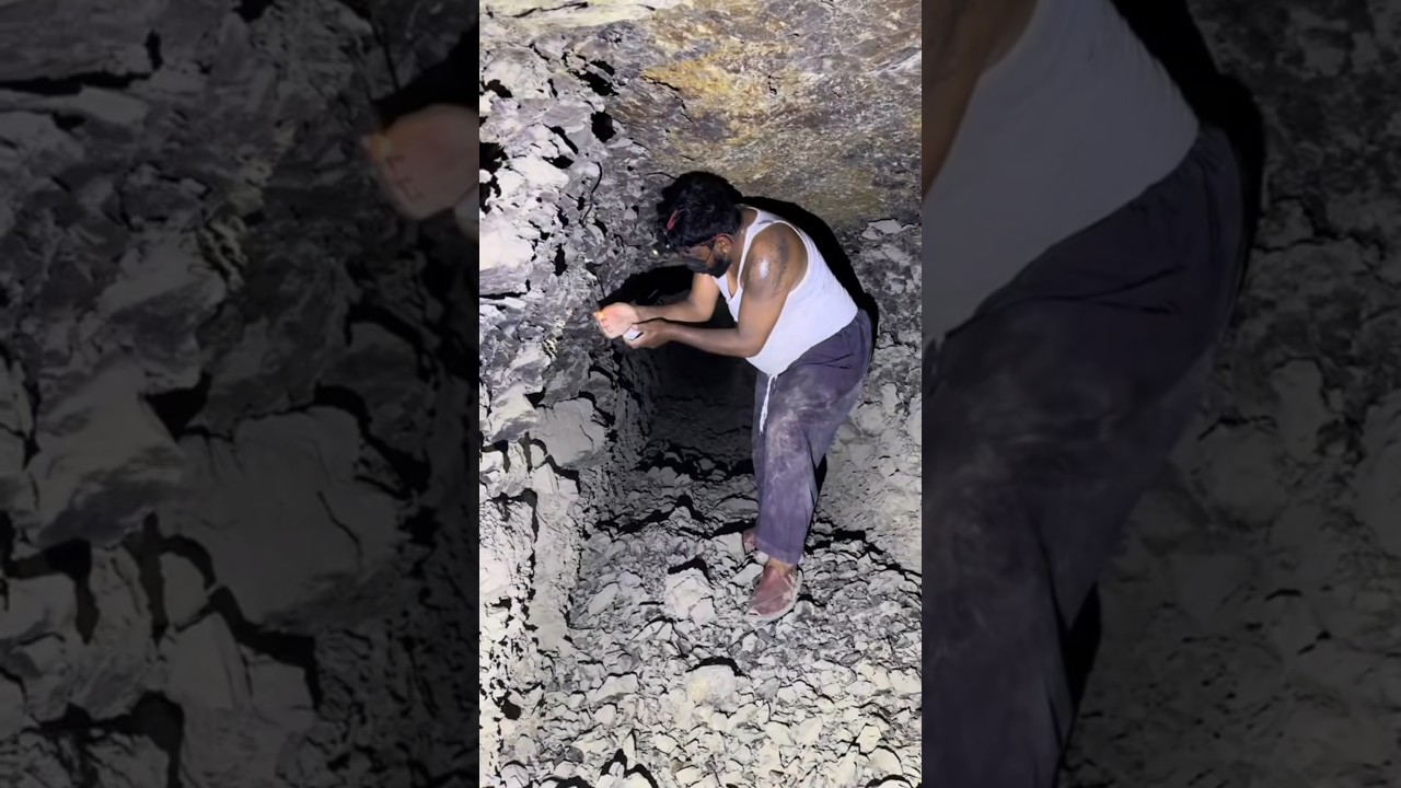 how Coal is blast to make it easier for labor to break it with hammer #coalmining #mining #coalblast