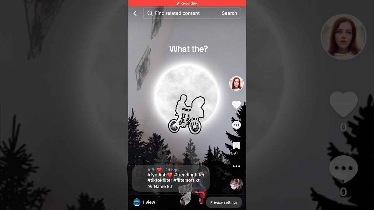 Game ET trending TikTok filter. #shorts #tiktokfilters #difficultfilter
