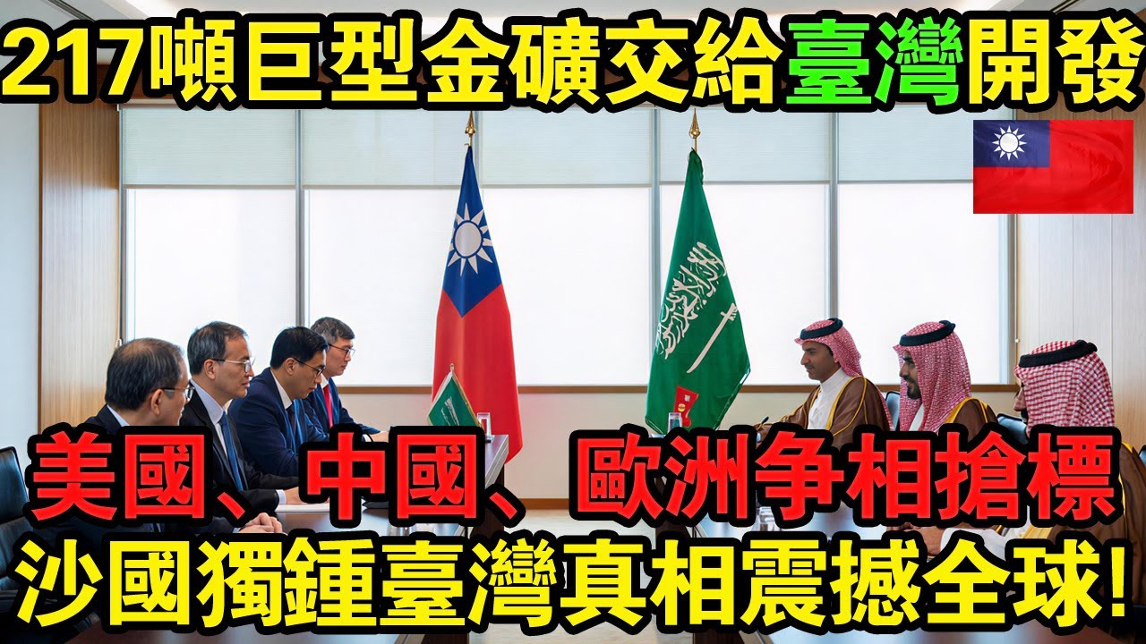沙烏地阿拉伯發現217噸超巨型金礦，美國、中國、歐洲爭相搶標，為何王儲獨鍾臺灣？震撼內幕曝光全球震撼！#taiwan #台灣 #台灣故事 #台灣文化 #台灣科技 #台灣經濟