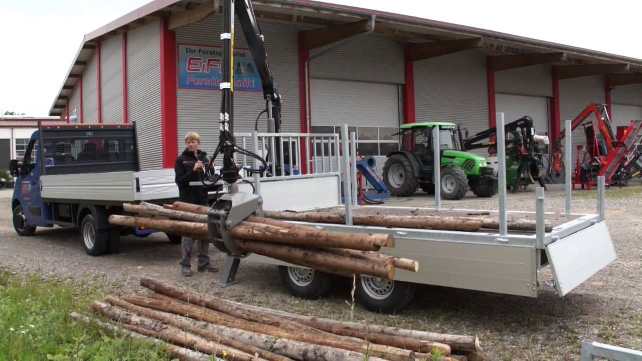 EiFo PKW Anhänger mit Kran FA 3,5/400