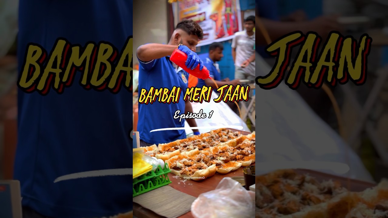 ‼️Mumbai&rsquo;s Most Famous Butter Chicken Pav For Free 😱😱😱 #mumbaifood #streetfood