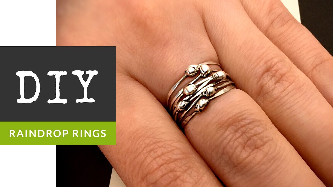 How To Make Sterling Silver Raindrop Stacker Rings With The Bead Place