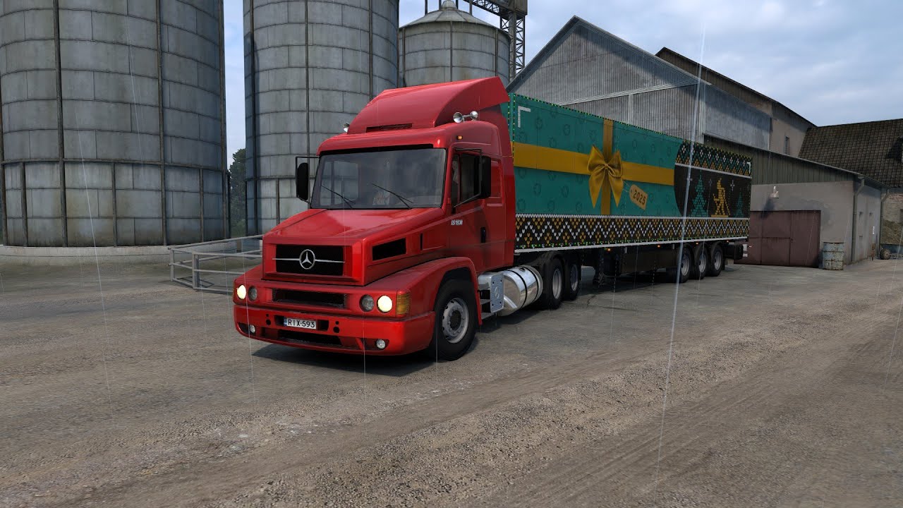 Euro Truck Simulator 2 [1.57]. Mercedes-Benz LS 1938. Kouvola - Marigold's. Navidad 2025/26