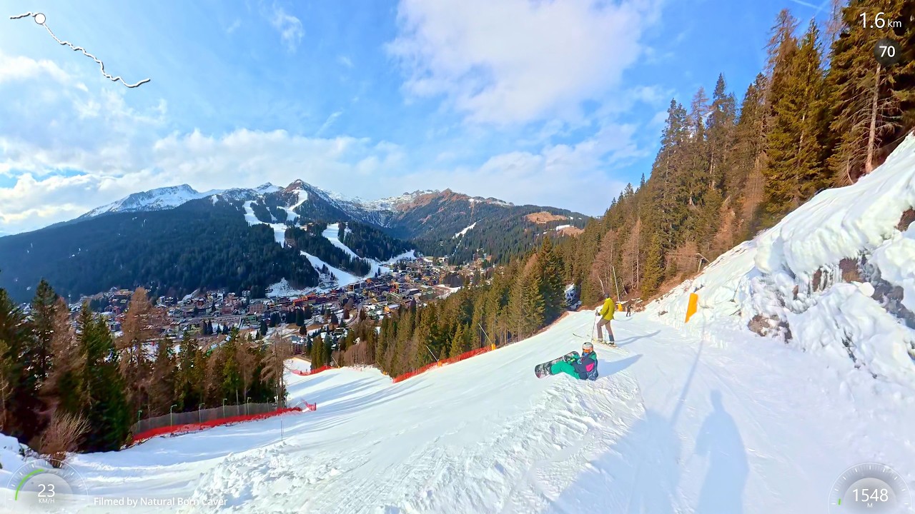 Skiing ⛷️ Black Slopes ⚫ of Madonna di Campiglio / Val di Sole – 🏔️ Czarne trasy w Madonnie - Włochy