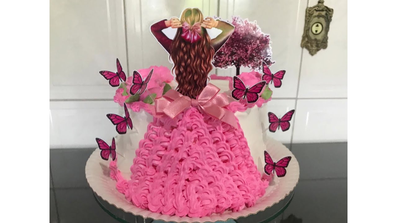 BOLO A GAROTA DE COSTAS EM PÉ | CAKE TENDÊNCIA