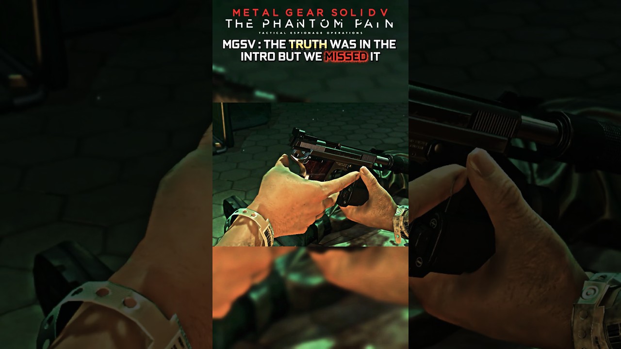 Kojima&rsquo;s Genius Detail in MGSV&rsquo;s Intro!#shorts #gaming #metalgearsolid #mgs #mgs #cinematic #design