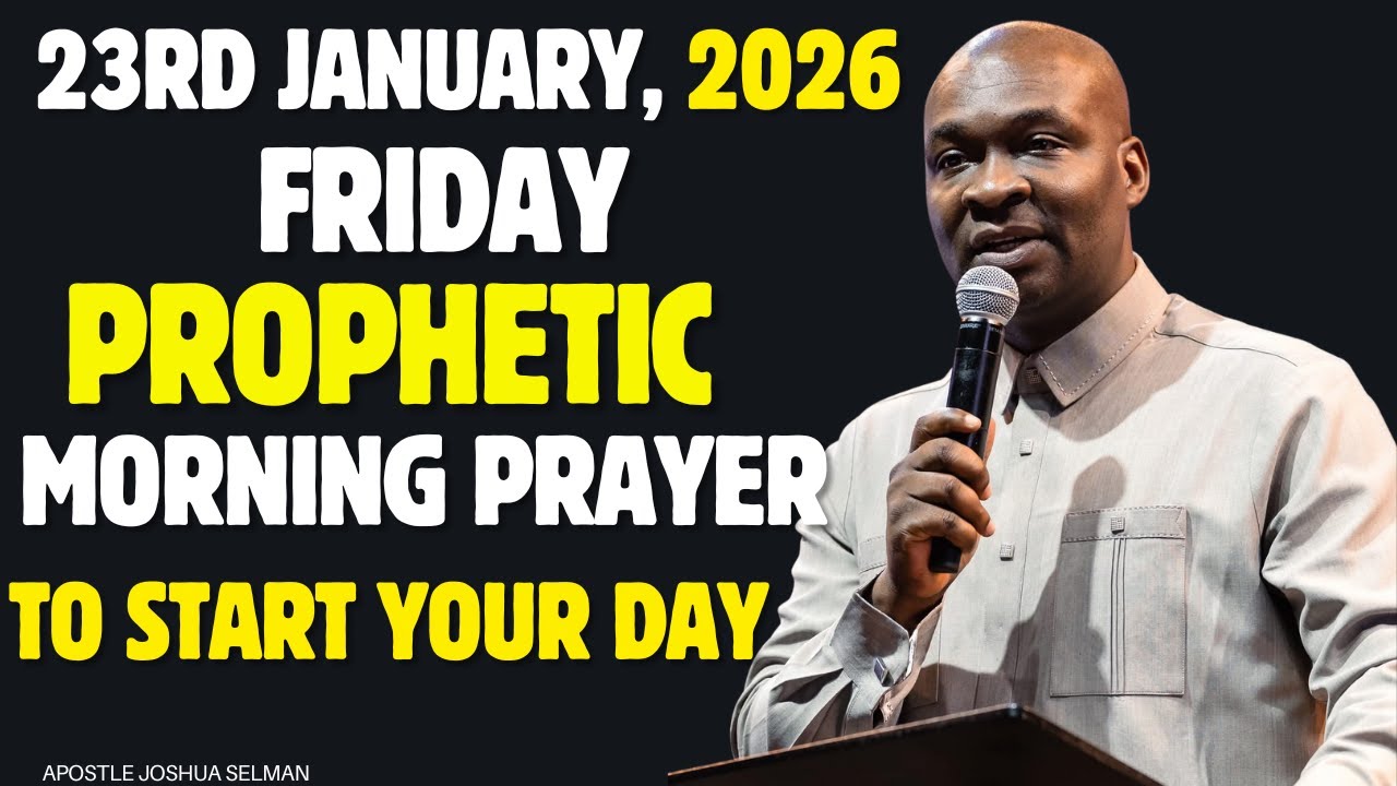 23RD JANUARY, FRIDAY 2026, MOST POWERFUL SPIRITUAL MORNING WARFARE PRAYER BY APOSTLE JOSHUA SELMAN