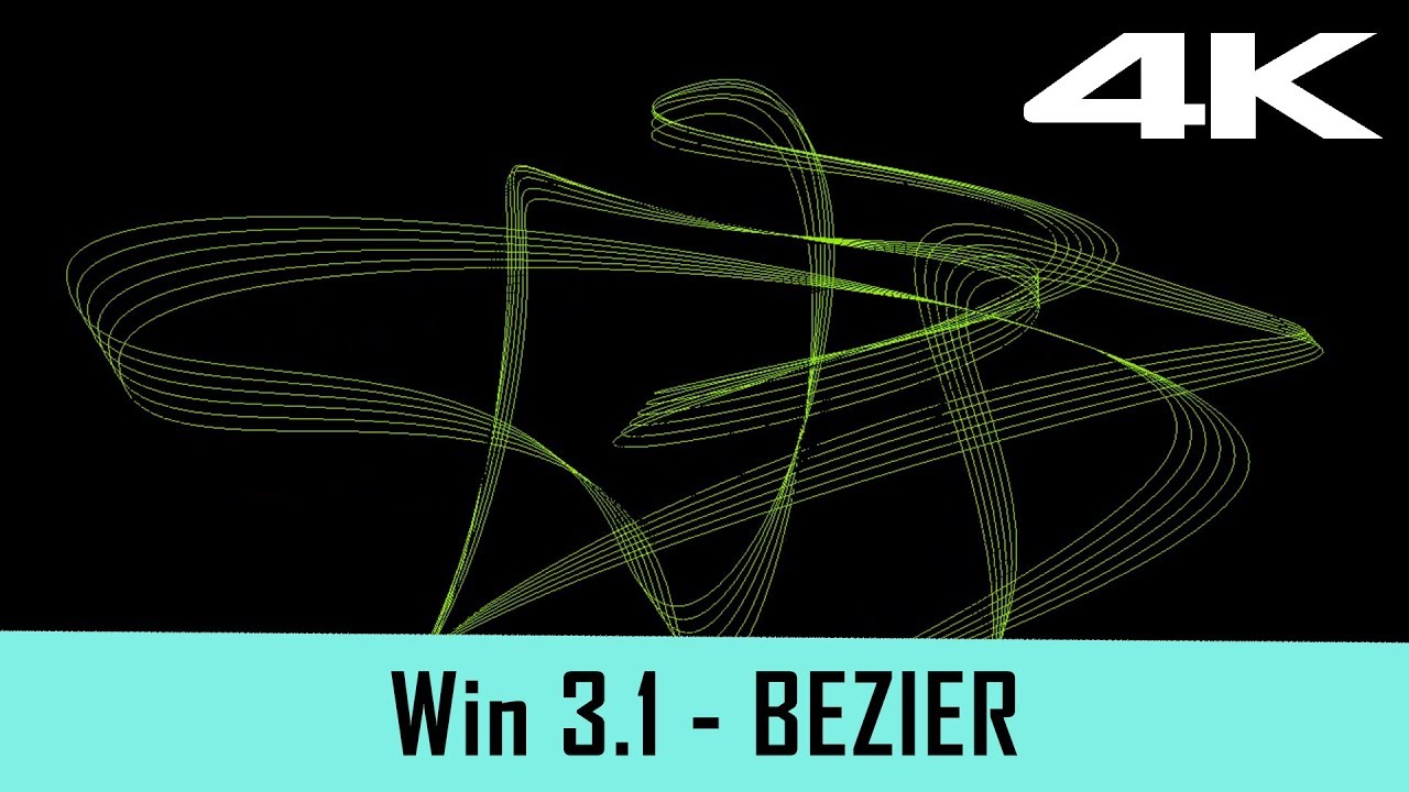 Windows 3.1 Screensaver - Bezier (4K)