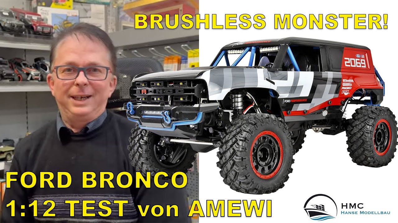 Absoluter Wahnsinn das Modell! 1:12 Hyper Go Ford Bronco Brushless Crawler !