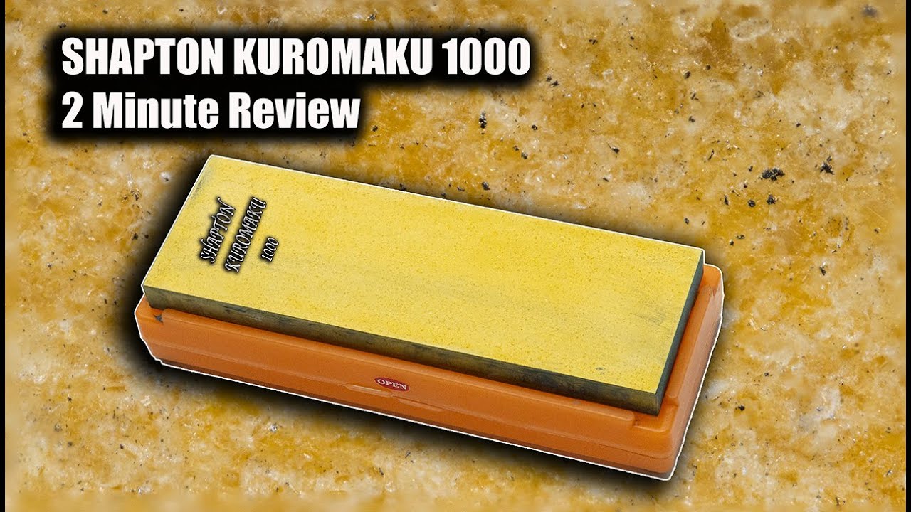 Shapton Kuromaku 1000 Grit Sharpening Stone 2 Minute Review