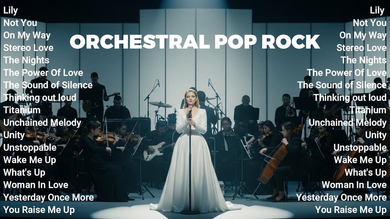 Sia, Céline Dion, Alan Walker, Ed Sheeran, Avicii - Orchestral Pop & Rock Songs with Soulful Vocals