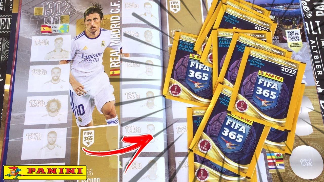 ABRINDO PACOTINHOS /COLANDO FIGURINHAS-  ÁLBUM FIFA 365 (2022)