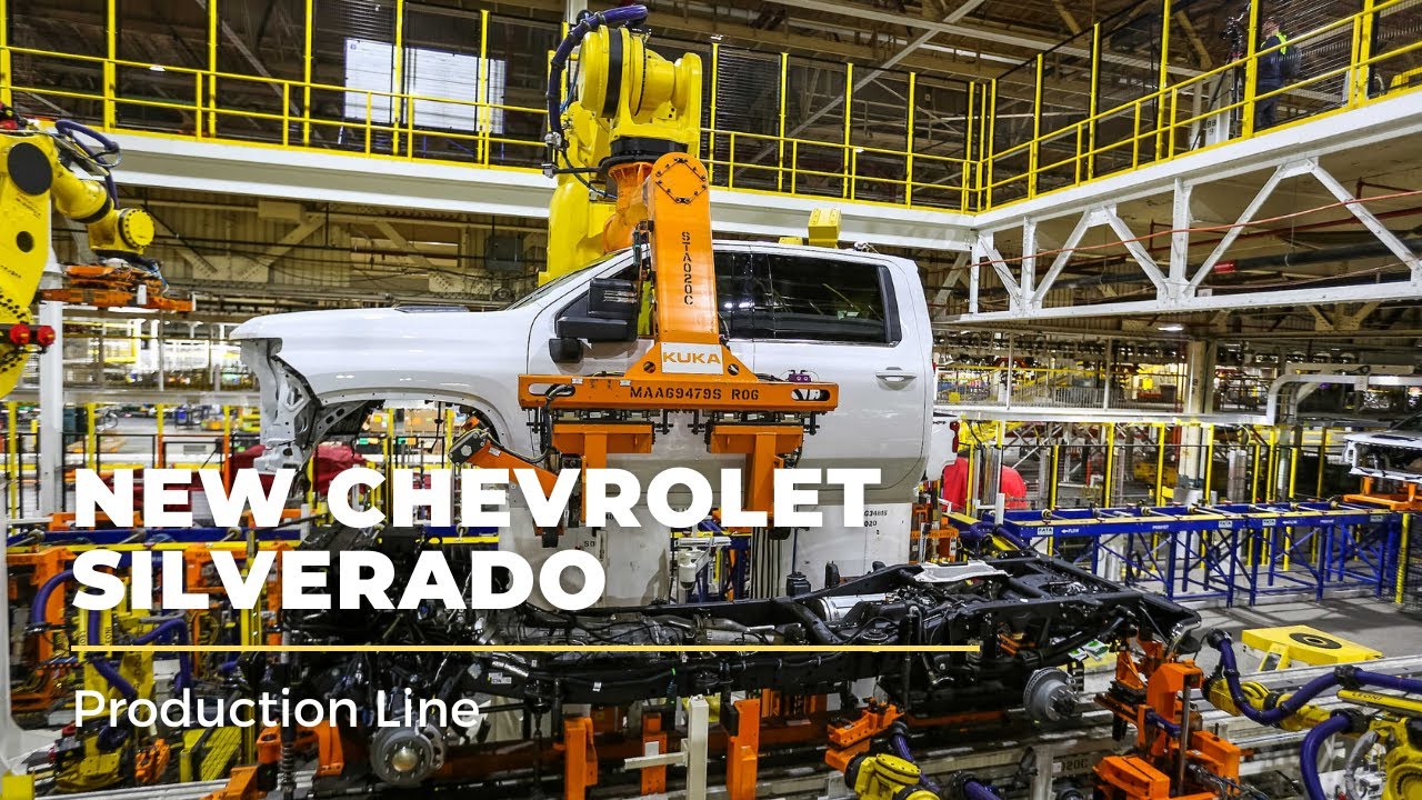 New Chevrolet Silverado Production Line | GM Plant | How GM Cars are Made